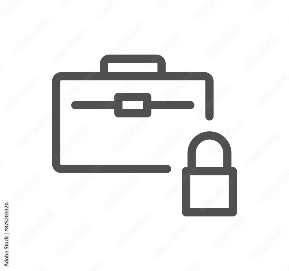 Locks icon outline and linear vector.
Locks icon outline and linear vector.