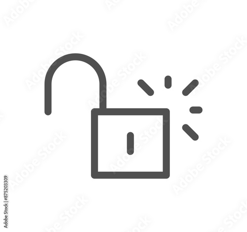 Locks icon outline and linear vector.	
