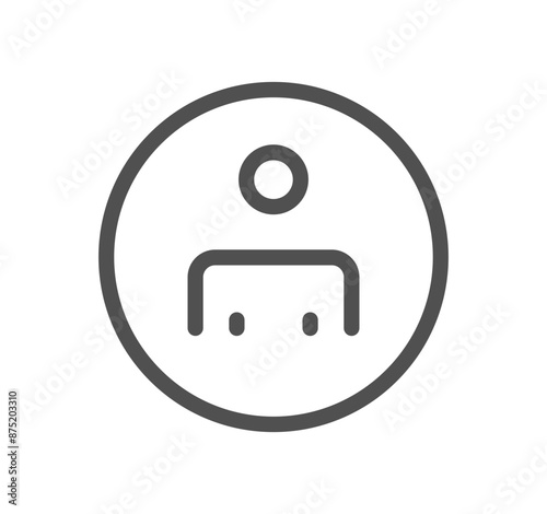 Business people icon outline and linear vector.	
