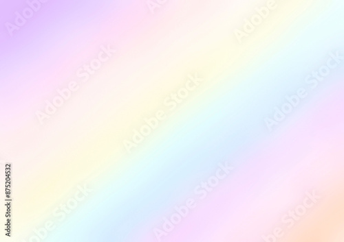 Soft Pastel Rainbow Gradient Background（明るくてとても淡い虹色のグラデーションがきれいな背景