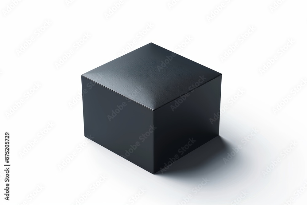 mysterious black parcel box, intriguing packaging element, high-detail illustration, sleek and minimal, isolated on white background mysterious black parcel box, intriguing packaging element, high-detail illustration, sleek and minimal, isolated on white background