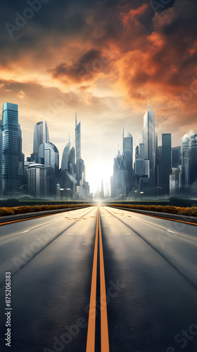 Digital speed concept street asphalt landscape abstract poster mobile background