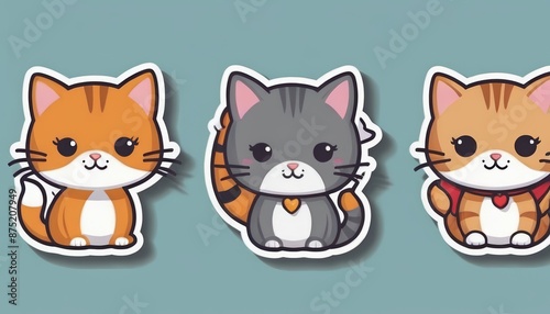 Whimsical Kitty Sticker Pack