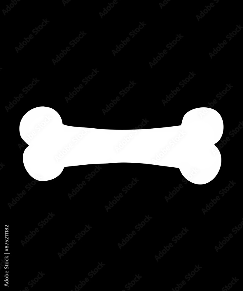 white dog bone silhouette icon isolated on a black background white dog bone silhouette icon isolated on a black background