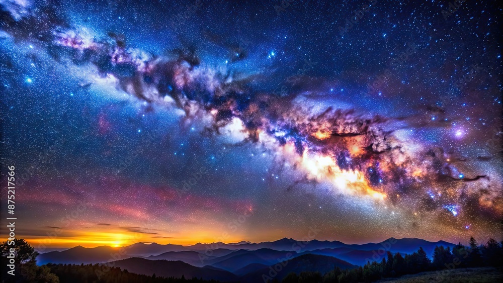 Sky background with a stunning view of the Milkyway galaxy at night, stars, night, astronomy, universe, space, galaxy, celestial Sky background with a stunning view of the Milkyway galaxy at night, stars, night, astronomy, universe, space, galaxy, celestial