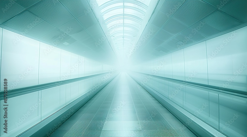 moving escalator in a building moving escalator in a building