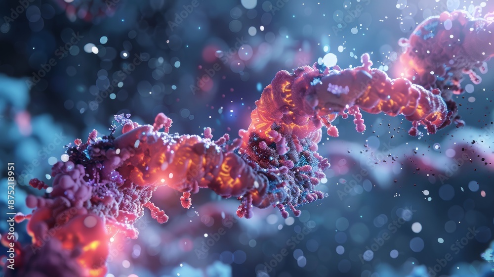 A digital illustration of a gene editing process, showing CRISPR-Cas9 molecules editing a DNA sequence, highlighting the potential for genetic evolution. A digital illustration of a gene editing process, showing CRISPR-Cas9 molecules editing a DNA sequence, highlighting the potential for genetic evolution.