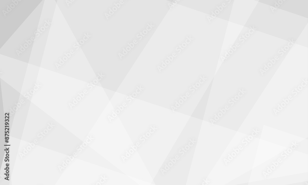 Obraz premium Vector abstract geometric triangle white graphic design banner pattern background. White and grey monochrome vector background. Design for brochure, website, flyer, wallpaper, presentation.