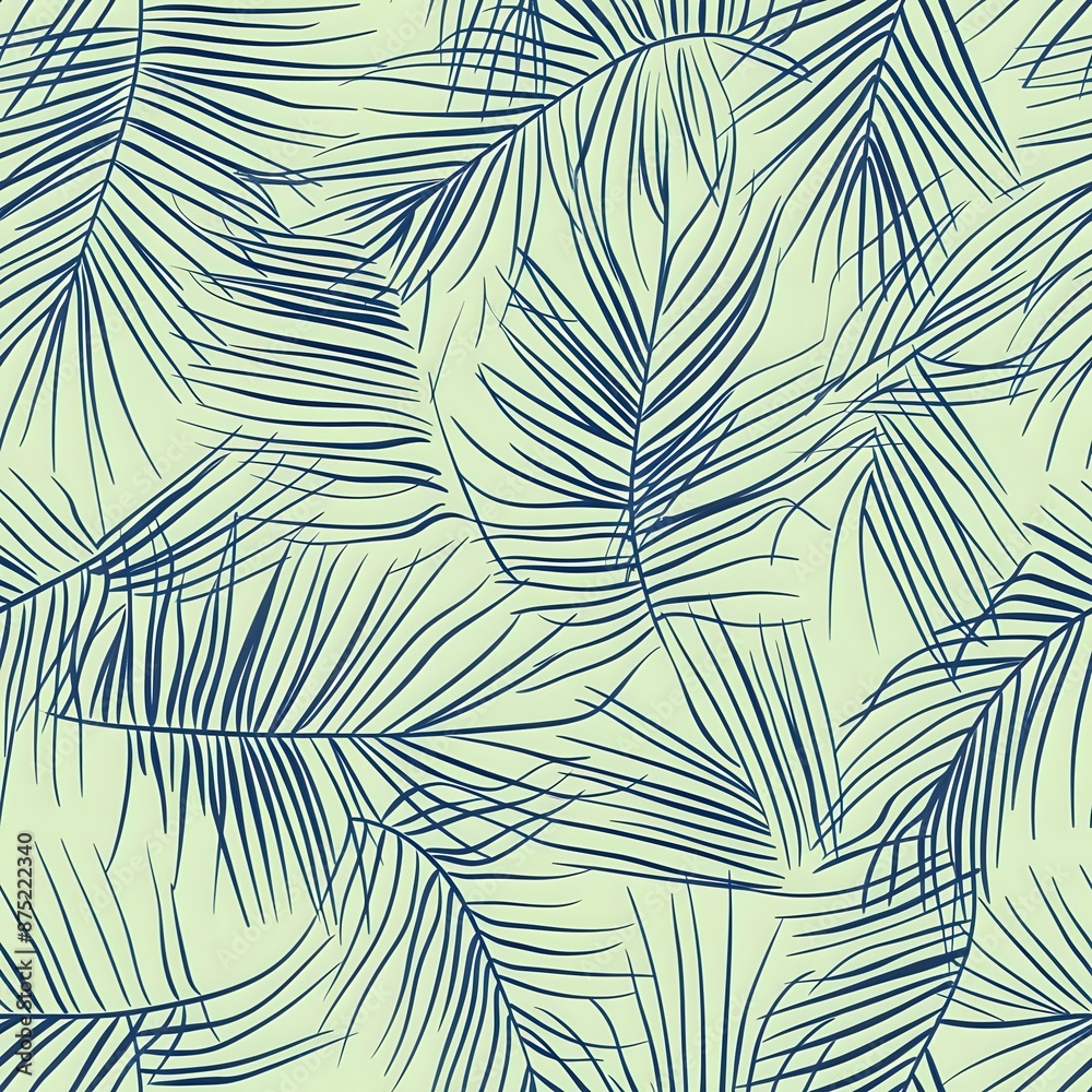Contemporary Palm Leaf Wallpaper for Interior Styling Contemporary Palm Leaf Wallpaper for Interior Styling