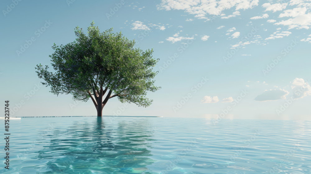 tree in water tree in water