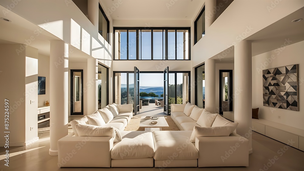 Beautiful modern large bright living room. Beautiful modern large bright living room.