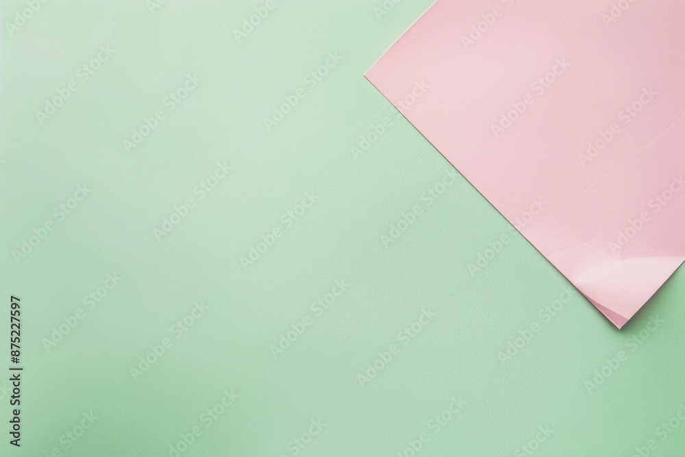 Pastel Pink Torn Paper Against Mint Green Background for Creative Projects, Posters, and Design Pastel Pink Torn Paper Against Mint Green Background for Creative Projects, Posters, and Design