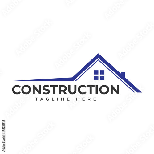 Construction logo design template vector illustration