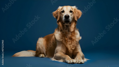 Gentle Soul A Golden Portrait in Blue