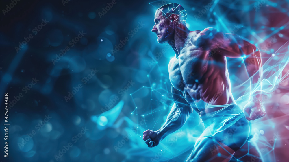 BCAA Supplement Technology: Enhancing Muscle Performance, Holographic Display, Lean Muscle, Endurance BCAA Supplement Technology: Enhancing Muscle Performance, Holographic Display, Lean Muscle, Endurance