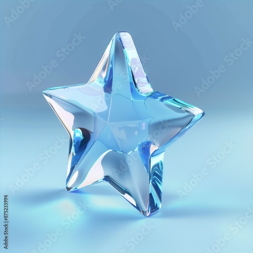 Star. 3D illustration photo