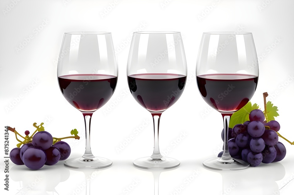 glass of wine and grapes glass of wine and grapes