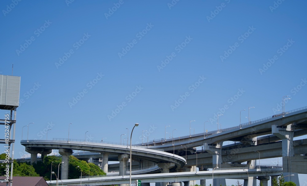 Expressway seen from Yoshima Parking Area Expressway seen from Yoshima Parking Area