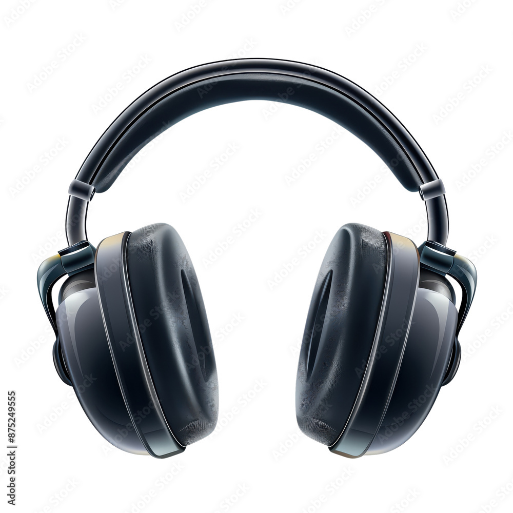 A pair of black headphones with large earcups