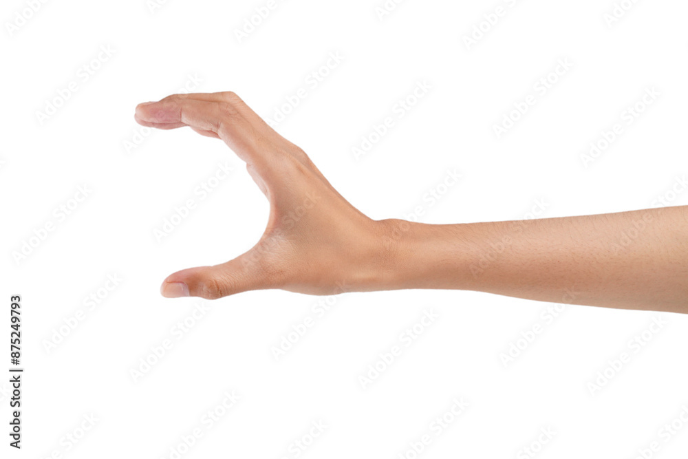 Hand holding something hand pose isolated transparent Hand holding something hand pose isolated transparent