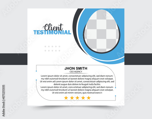 Client Testimonials Design testimonial