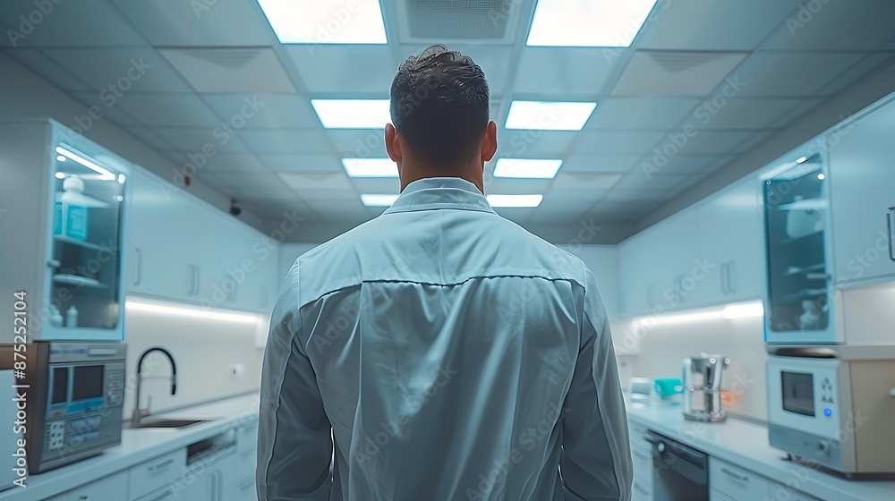 A full shot of a doctor conducting a routine check-up in a clinic room, doctor in a white lab coat, patient sitting on an examination table, medical equipment around, bright overhead lighting, A full shot of a doctor conducting a routine check-up in a clinic room, doctor in a white lab coat, patient sitting on an examination table, medical equipment around, bright overhead lighting,