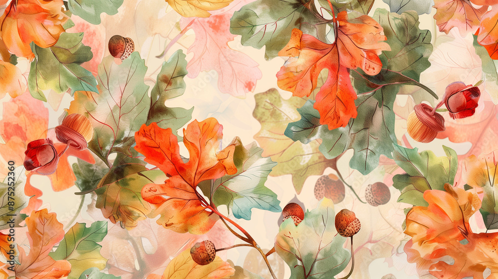 Autumn Watercolor Illustration Autumn Watercolor Illustration