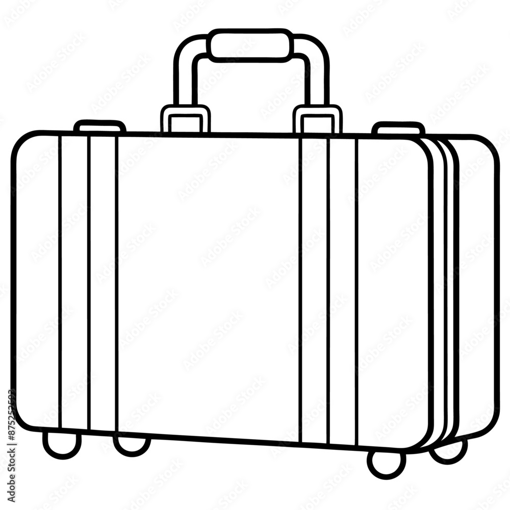 baggage outline coloring book page line art illustration digital drawing baggage outline coloring book page line art illustration digital drawing