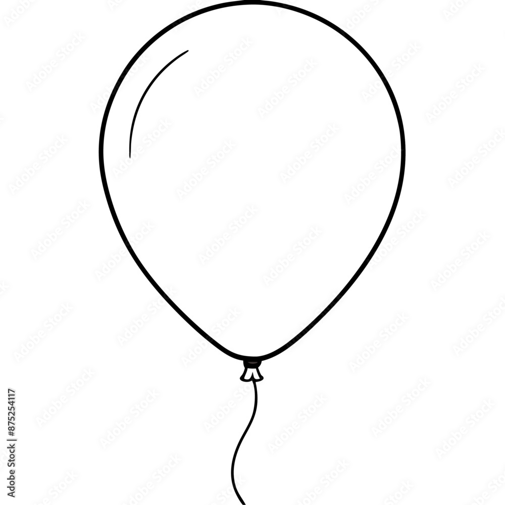 ballon outline coloring book page line art illustration digital drawing ballon outline coloring book page line art illustration digital drawing