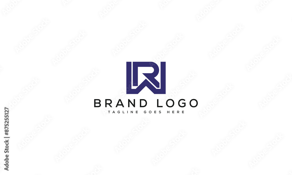 letter WR logo design vector template design for brand. letter WR logo design vector template design for brand.