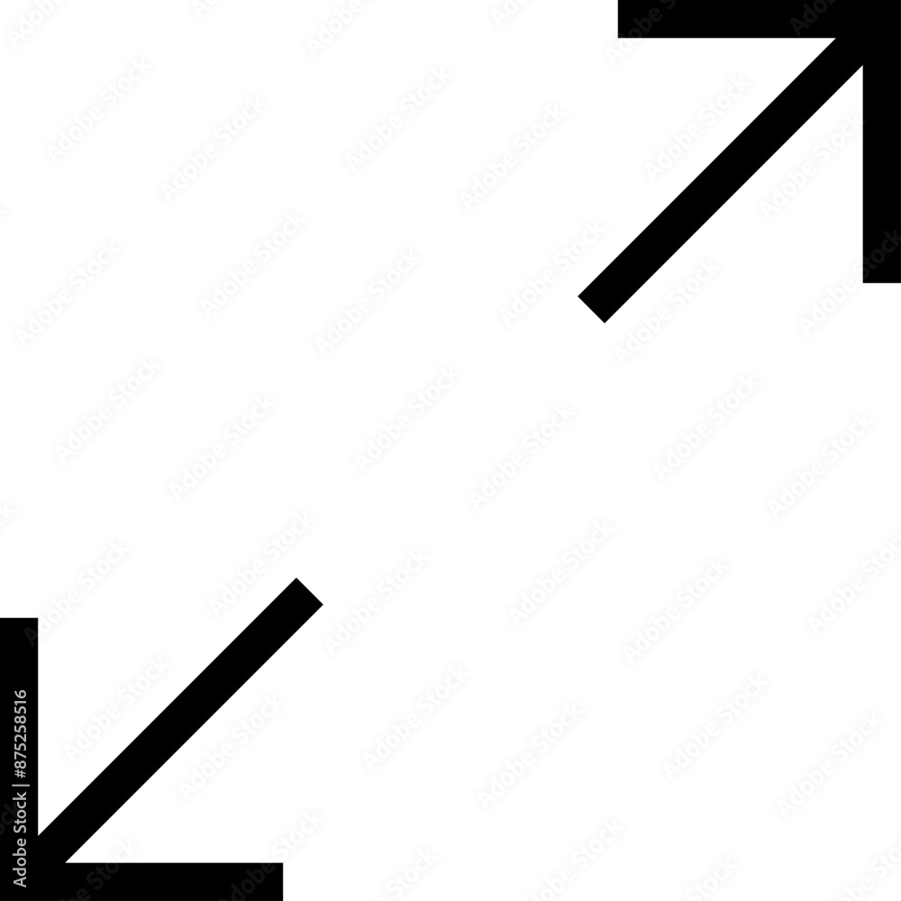 Full screen vector icon. Full screen and exit full screen icon. Scalability arrow mark icons in flat style for web, UI or mobile app. Vector illustration.