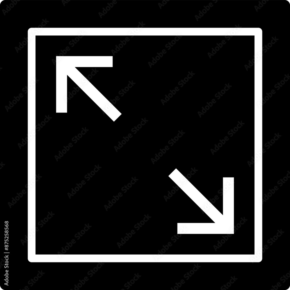 Full screen vector icon. Full screen and exit full screen icon. Scalability arrow mark icons in flat style for web, UI or mobile app. Vector illustration. Full screen vector icon. Full screen and exit full screen icon. Scalability arrow mark icons in flat style for web, UI or mobile app. Vector illustration.