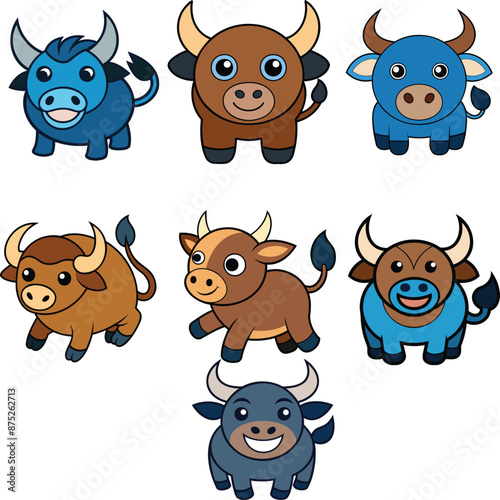 Water Buffalo animal vector design , animal vector design