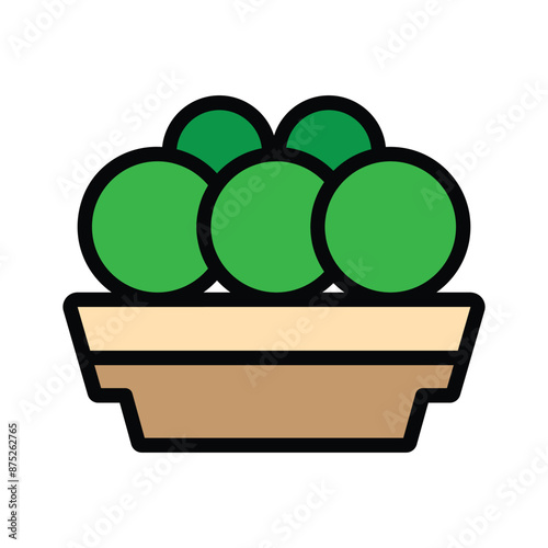 Park flower icon, vector illustration, filled style, best used for web