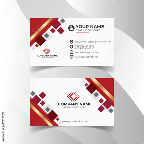 Professional business card design template