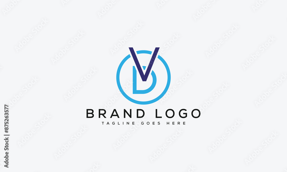 letter VD logo design vector template design for brand. letter VD logo design vector template design for brand.