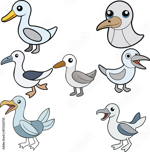 Wandering Albatross  design ,animal vector design