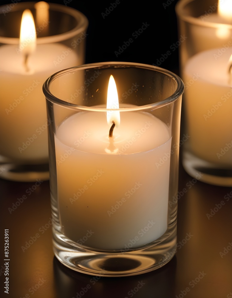 candle in the glass candle in the glass