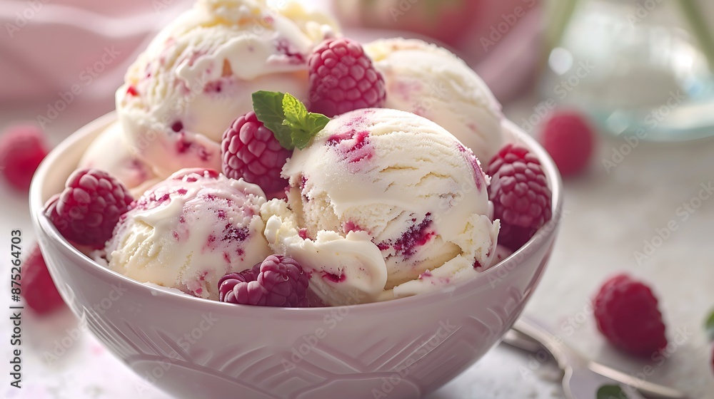 This creamy delicious ice cream is a perfect treat on a sunny day This creamy delicious ice cream is a perfect treat on a sunny day