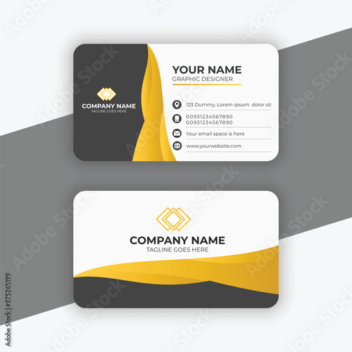 Professional business card design template