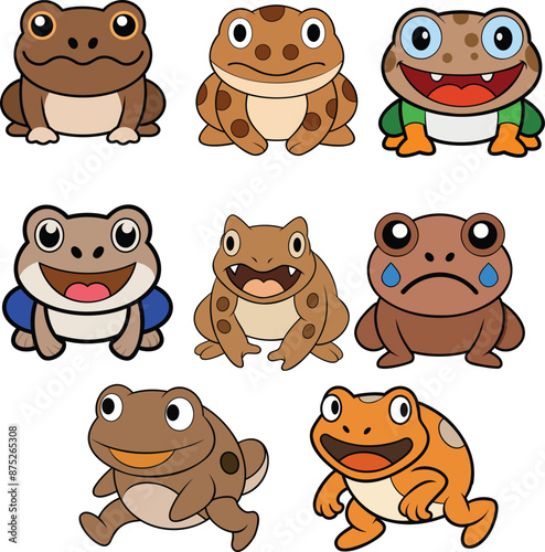 Wyoming Toad flat design ,animal vector design