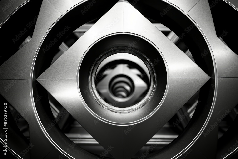 Steel Material Structure Background - Generative AI Steel Material Structure Background - Generative AI