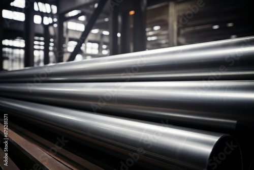 Steel Material Structure Background - Generative AI
