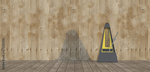 Canvastavla Metronome, metronome, musical instrument, 3D illustration