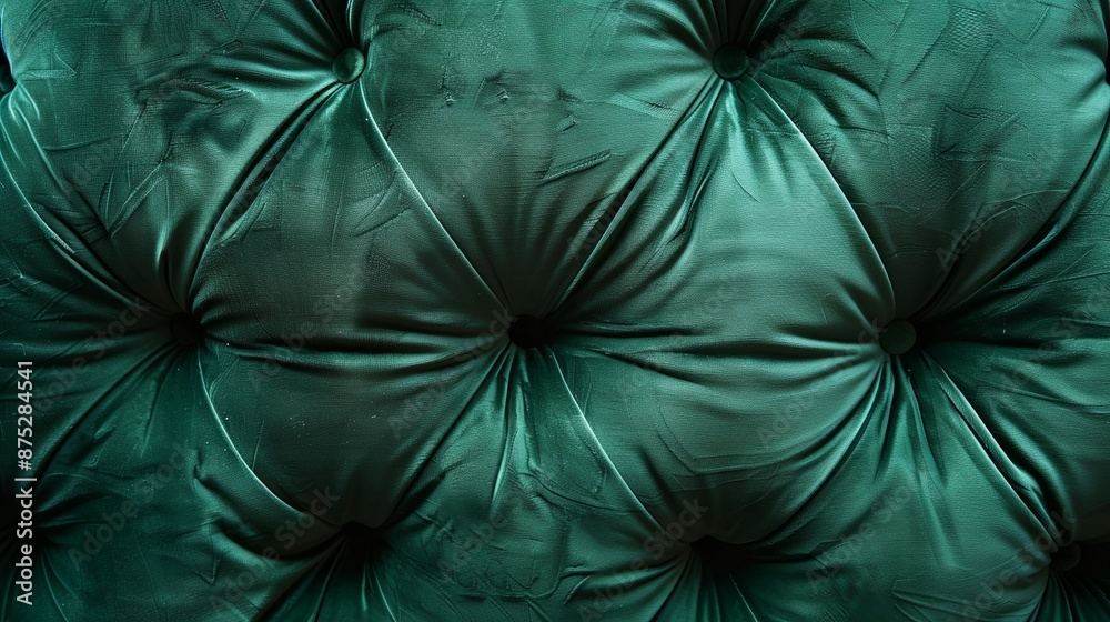 Fototapeta premium a green upholstered chair