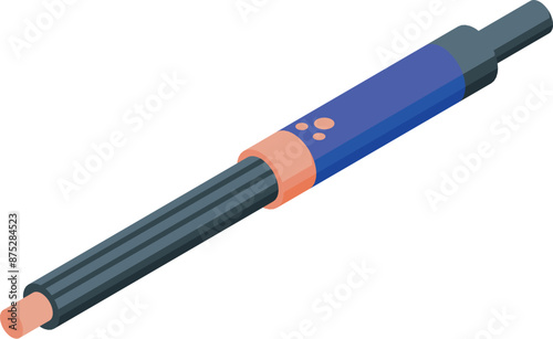 Electronic cigarette device presenting modern alternative smoking style, vaping habits and new device for smokers
