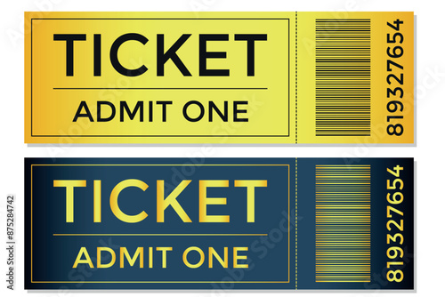 Gradient golden admit one tickets	