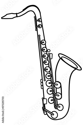 Photography Illustration of saxophone on clear/transparent background