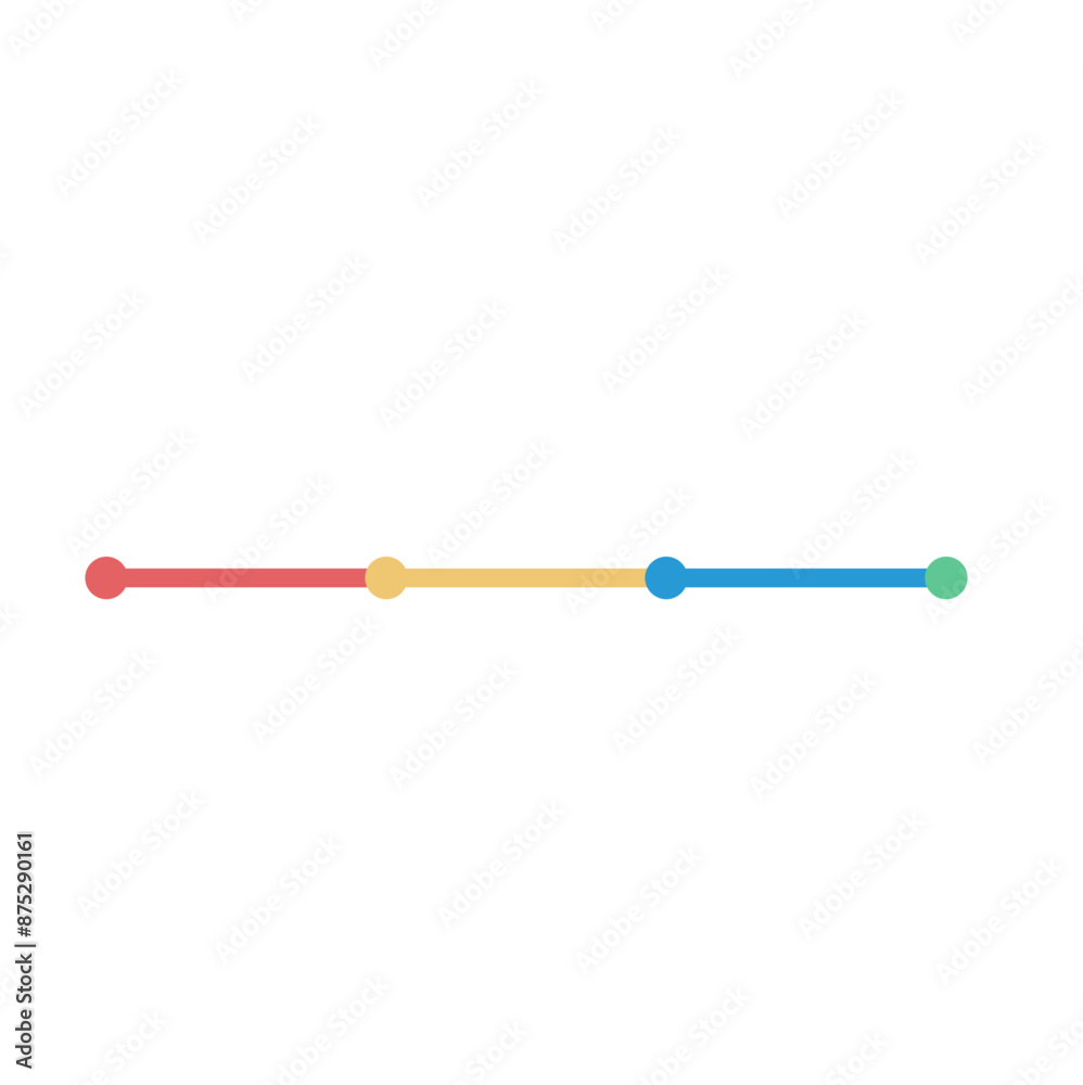 Colorful Timeline Graph Colorful Timeline Graph