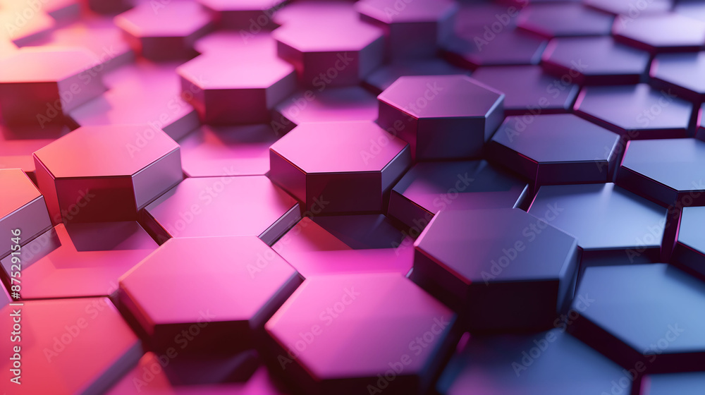 Vibrant Hexagonal Patterns with Soft Gradient Colors Vibrant Hexagonal Patterns with Soft Gradient Colors